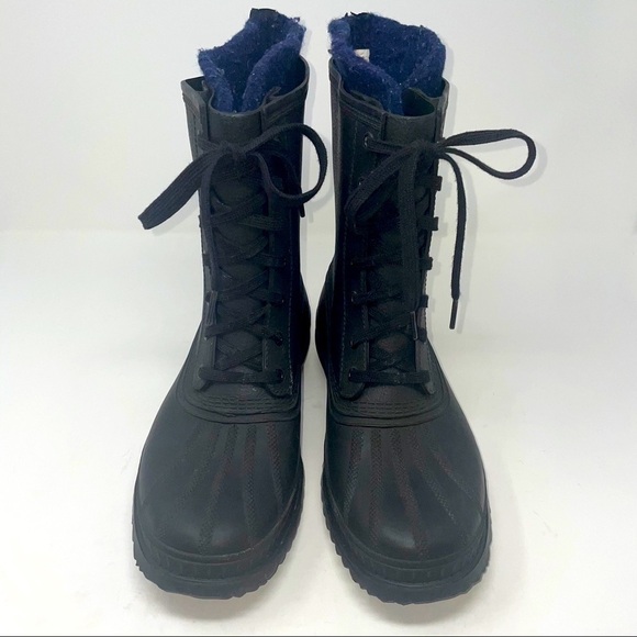 Vintage Sorel Canada Rubber Boots – Wool Lined, Black, Men's Size 7 - Picture 2 of 11